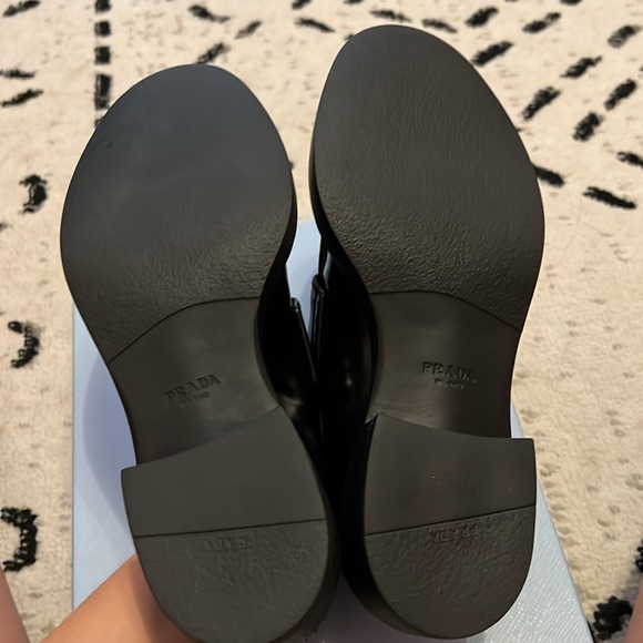 Prada Leather Triangle Logo Loafer - Picture 5 of 12